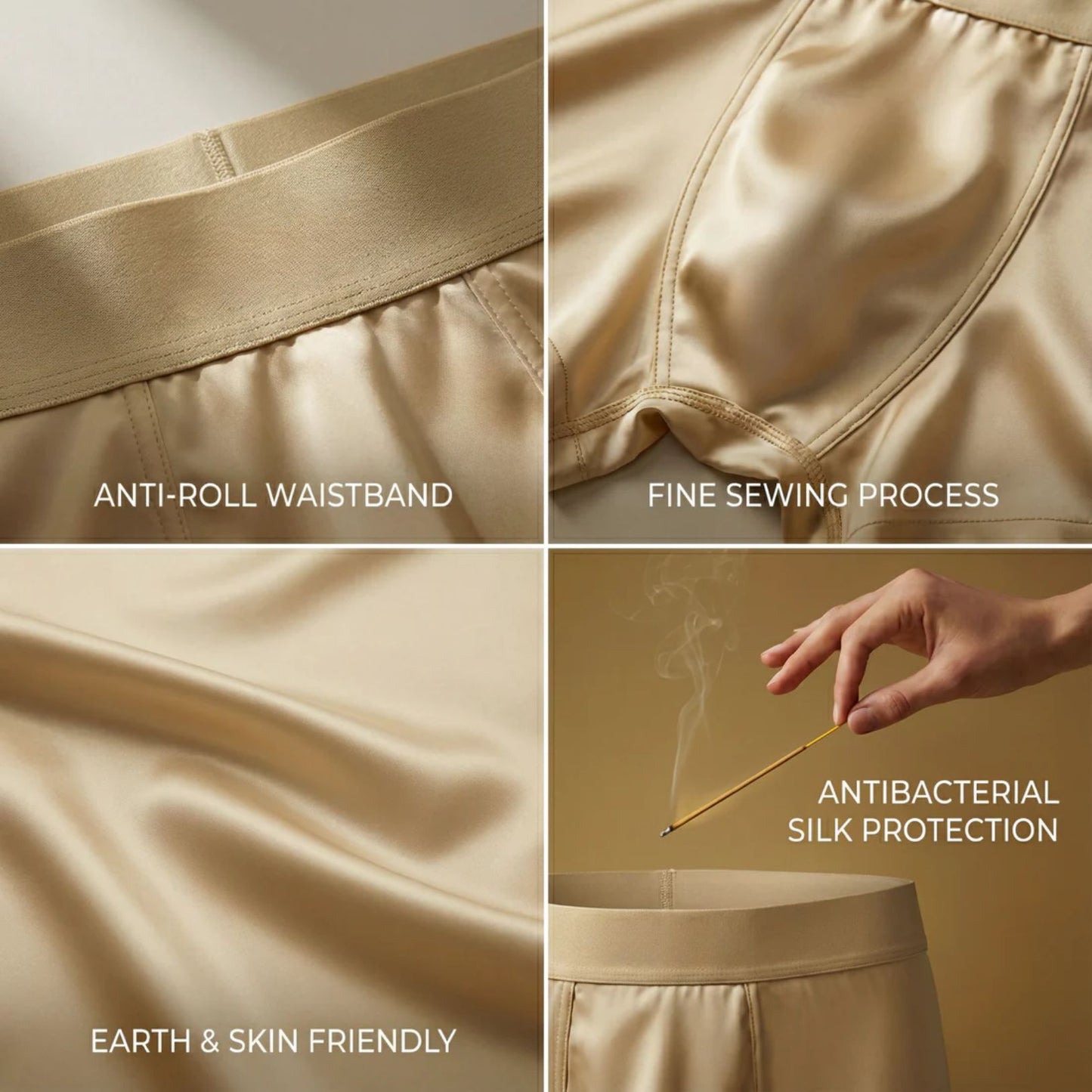 VIGO® Premium Silk Boxer Shorts