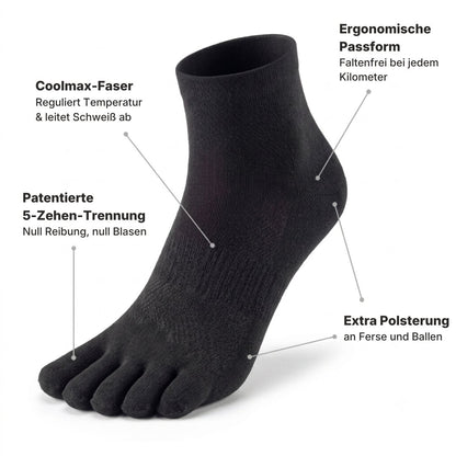 Coolmax Performance Zehensocken 2.0