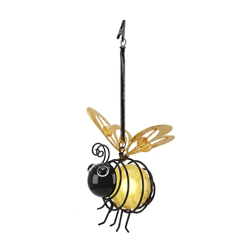 GardenBee™ – Solarbetriebene Hängelaterne in Bienenform