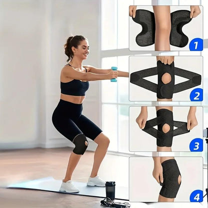 BareForm™ – Kniebandage mit offener Patella und V-förmigen Kreuzbändern