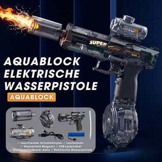 AquaBlock™ – Elektrische Wasserpistole