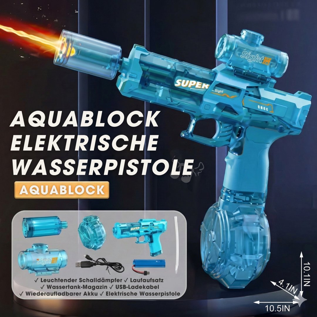AquaBlock™ – Elektrische Wasserpistole