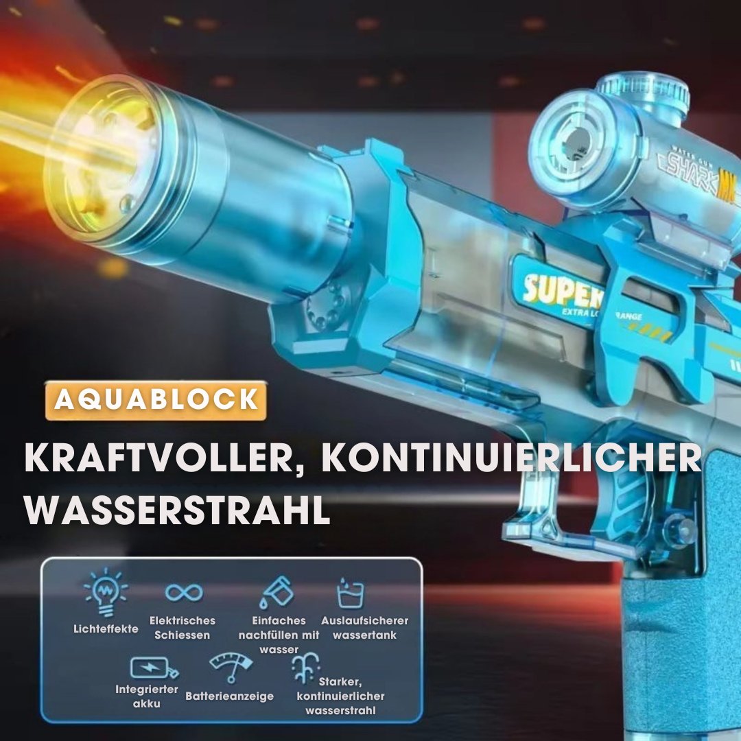 AquaBlock™ – Elektrische Wasserpistole