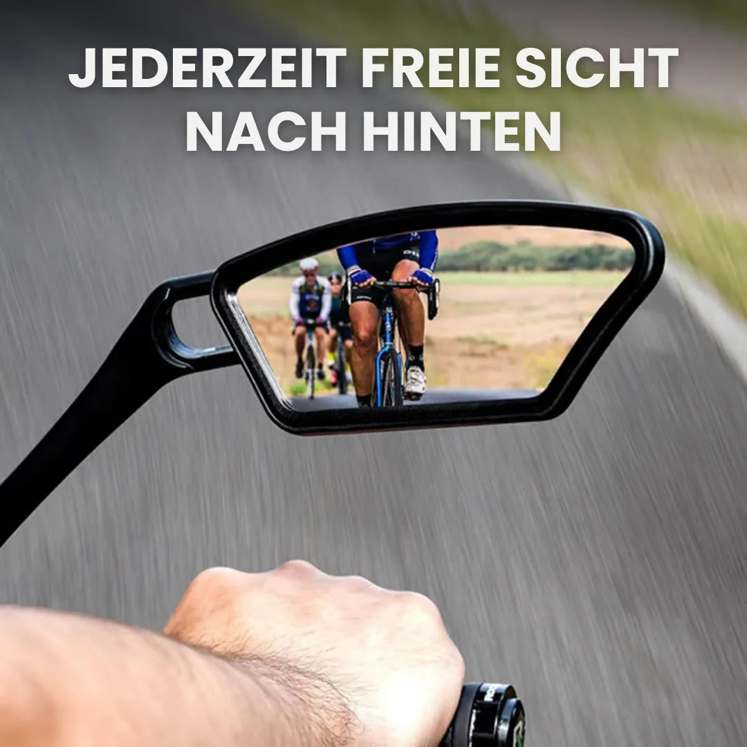 BikeMirror™ – Weitwinkel-Rückspiegel mit vibrationsarmer Halterung