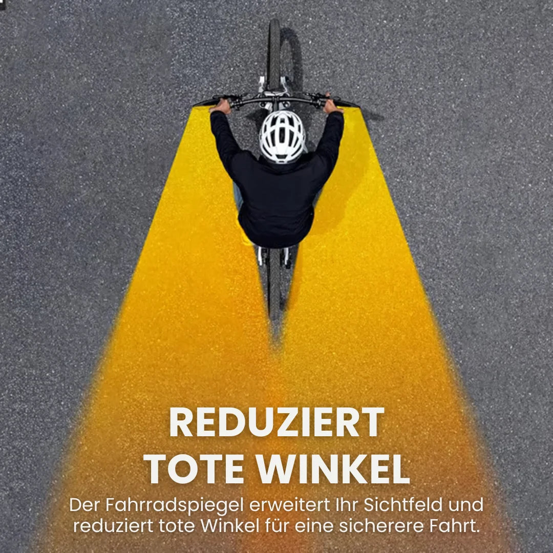 BikeMirror™ – Weitwinkel-Rückspiegel mit vibrationsarmer Halterung