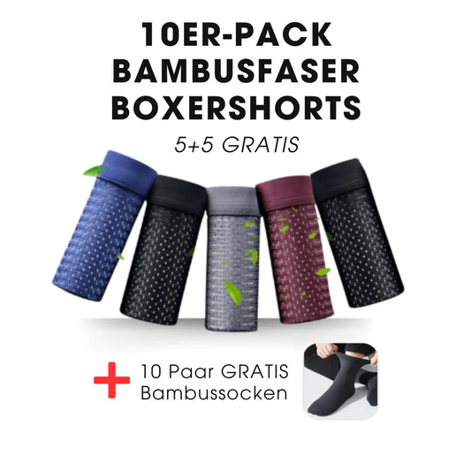 BioBoxr™ – 10er-Pack Boxershorts aus Bambusfaser