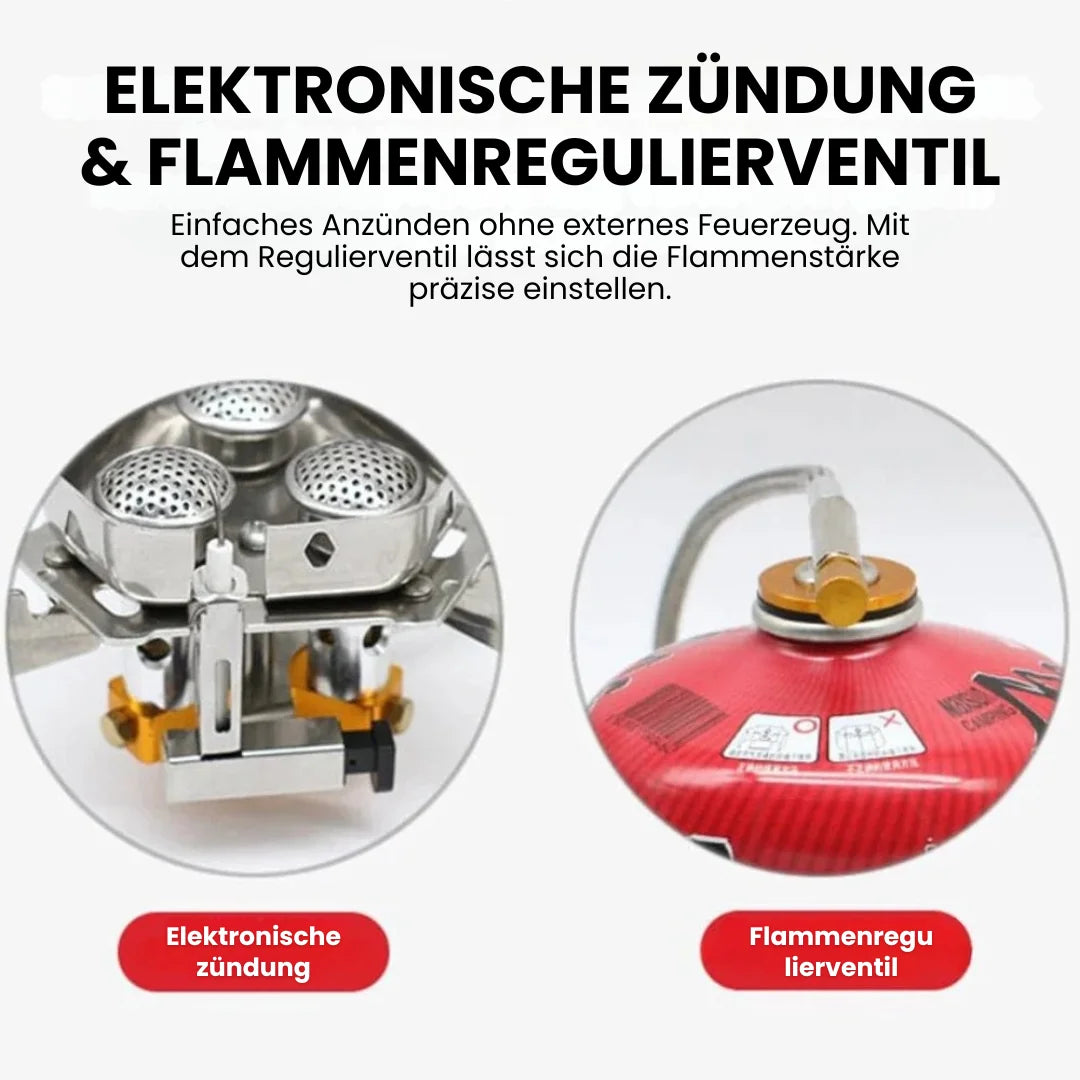 CampStove™ – Windfester Camping-Gaskocher