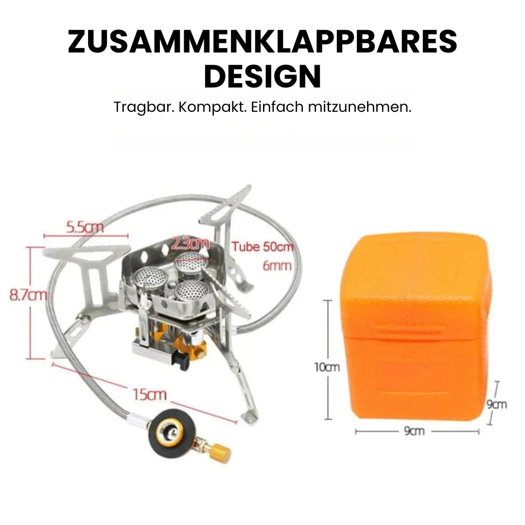 CampStove™ – Windfester Camping-Gaskocher