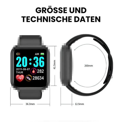 CoreWatch™ – Gesundheits- & Fitness-Smartwatch
