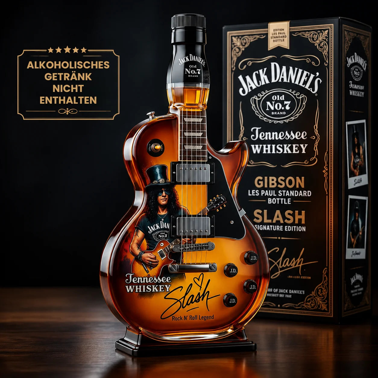 GuitarDecanter™ – Hochwertiger, gitarreninspirierter Dekanter für Sammler