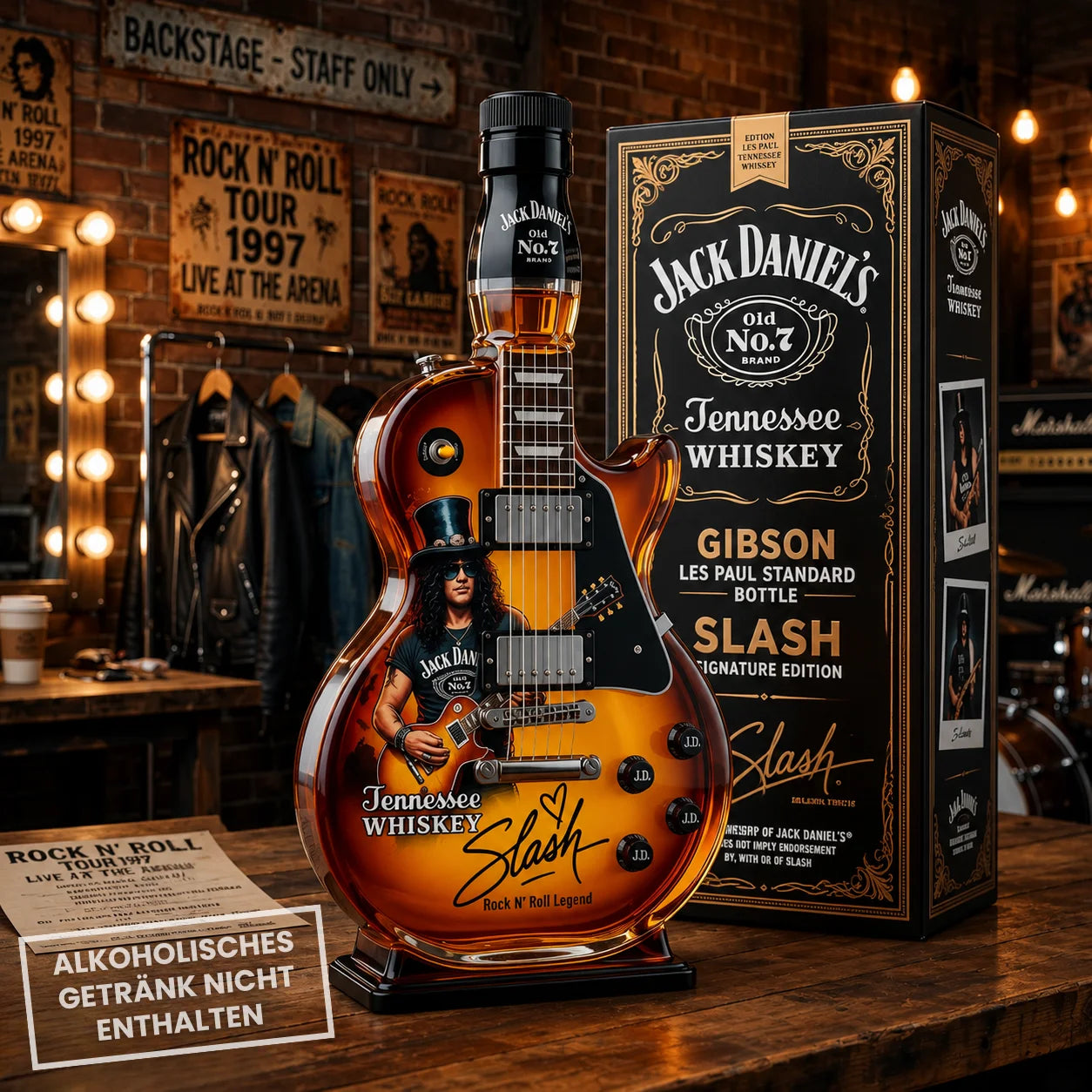 GuitarDecanter™ – Hochwertiger, gitarreninspirierter Dekanter für Sammler