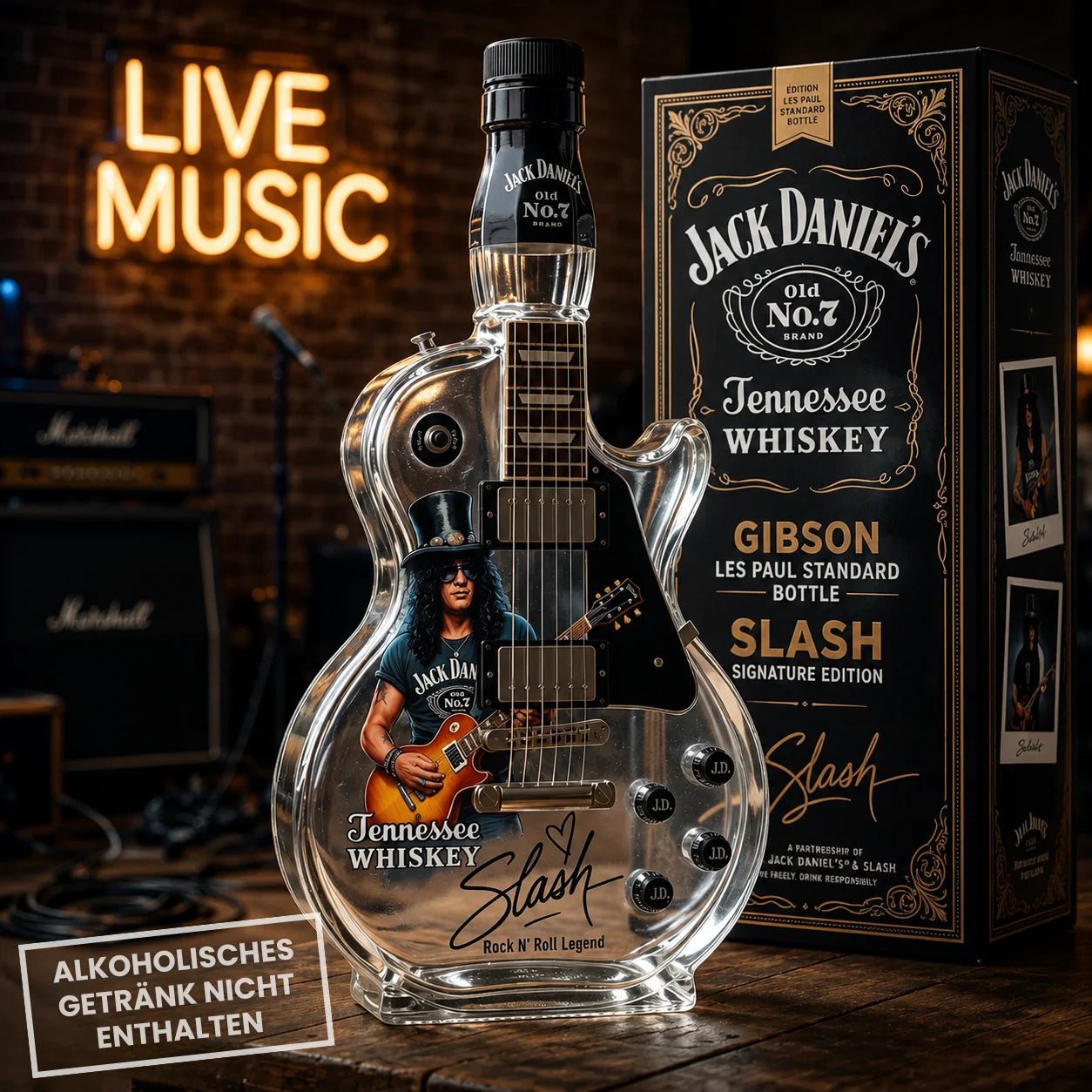 GuitarDecanter™ – Hochwertiger, gitarreninspirierter Dekanter für Sammler