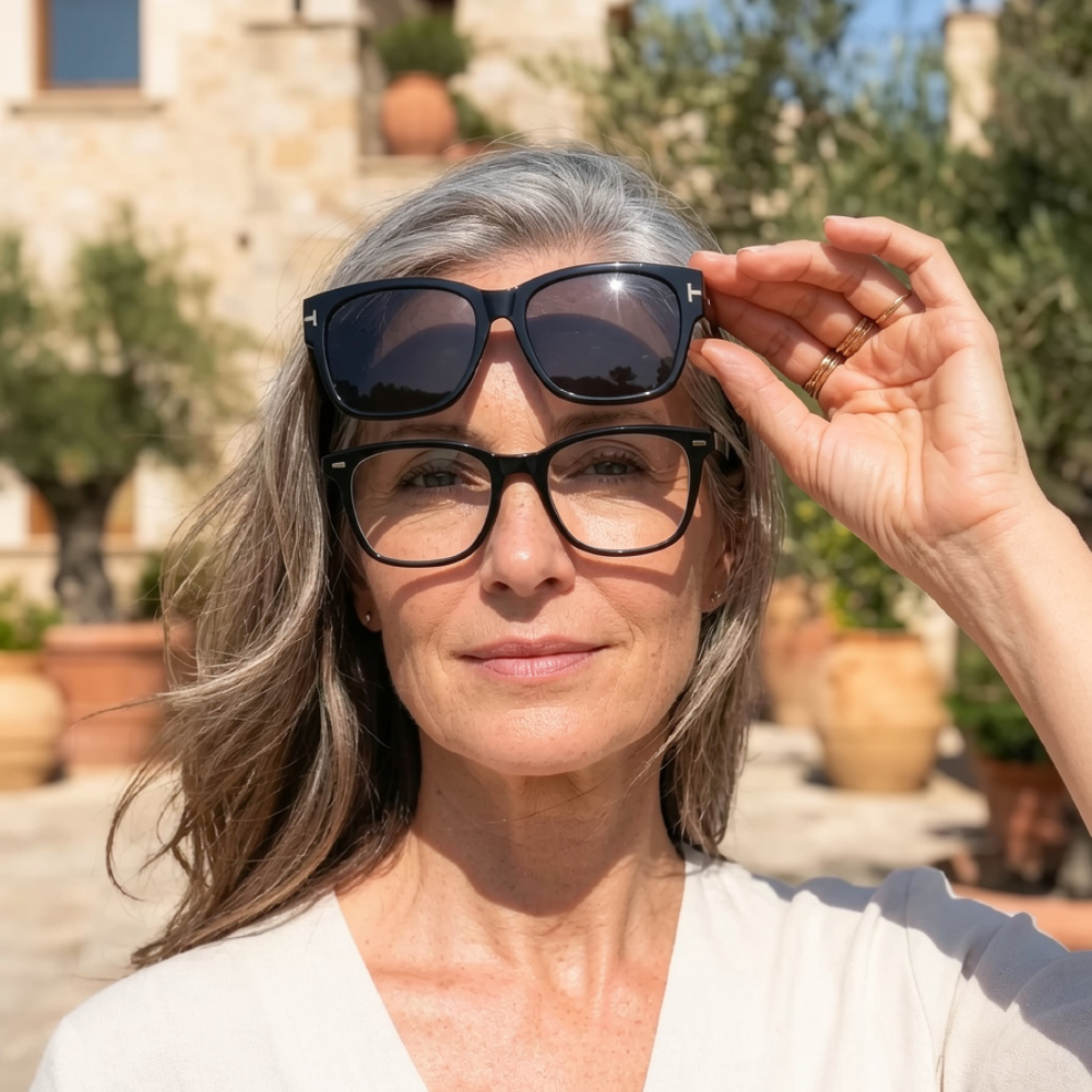 OptiShade™ – Vermeiden Sie teure Sonnenbrillen mit Sehstärke