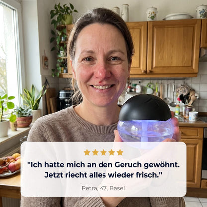 AquaScent™ – Wasserbasierter Luftreiniger mit LED