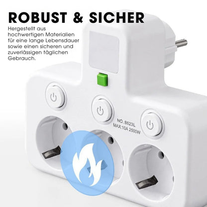 PowerHub Pro™ – Smarte Steckdosenleiste mit USB & Nachtlicht