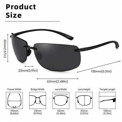 AeroShade™ – Randlose polarisierte Sonnenbrille – UV400