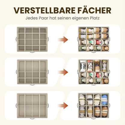 ShoeCube™ – Faltbarer Schuhorganizer mit verstellbaren Fächern