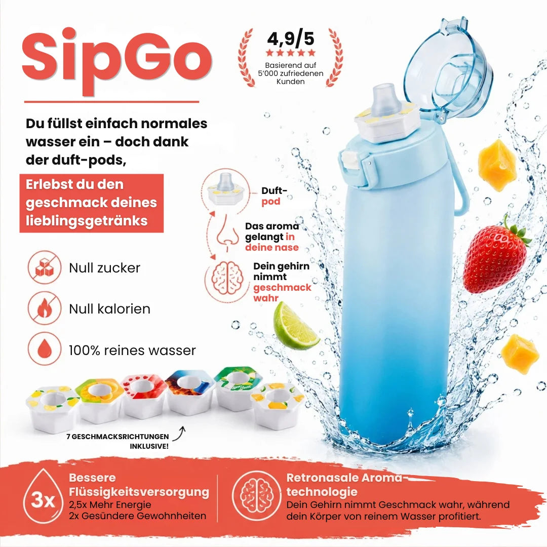 SipGo™ – Flasche + 7 Duft-Pods GRATIS