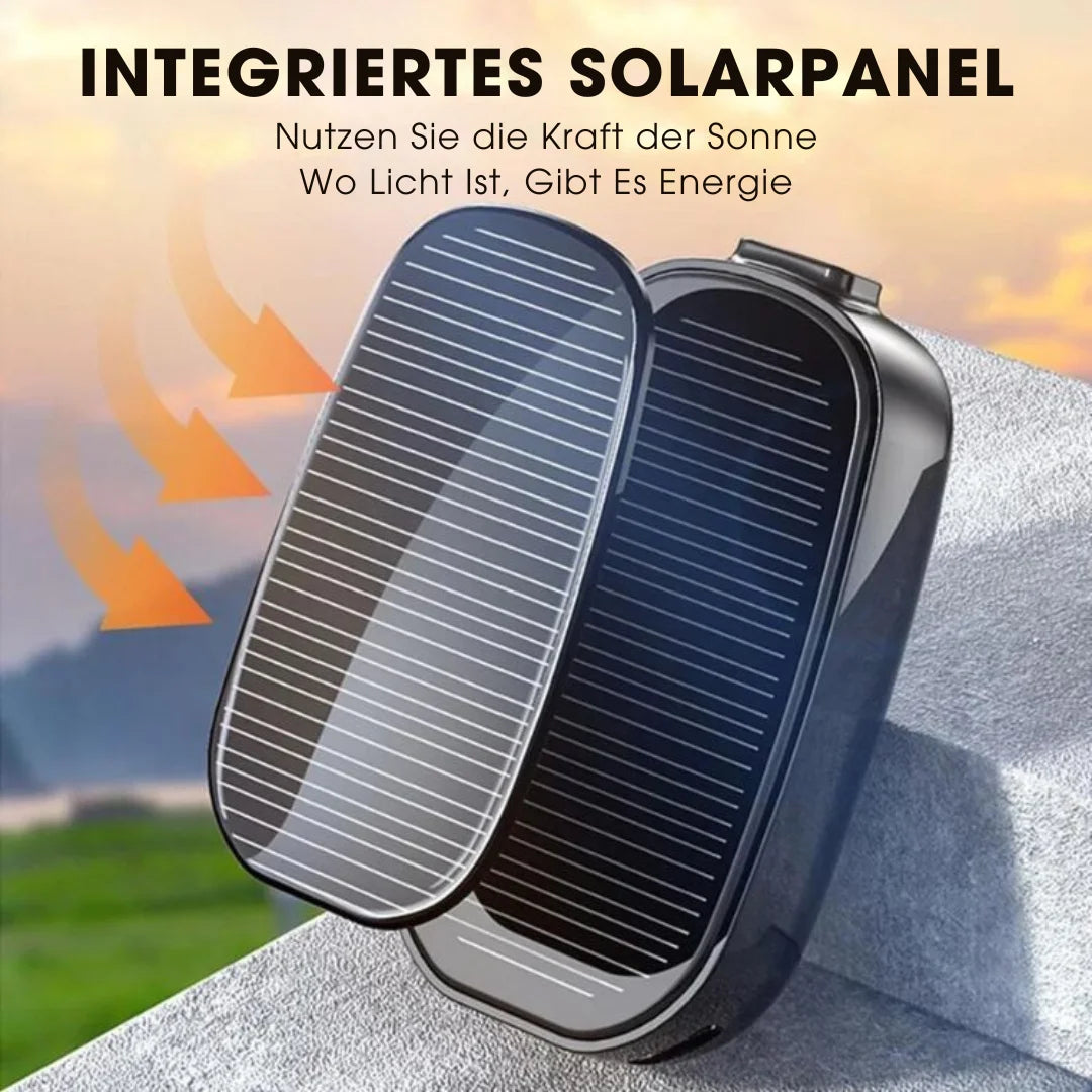 SolarKey® – 1200mAh Solar-Powerbank als Schlüsselanhänger