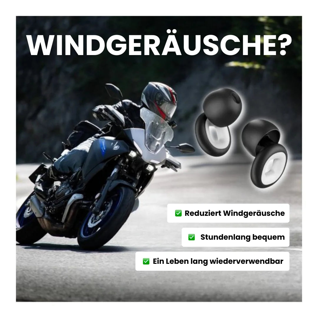WindPlugs™ – Motorrad-Ohrstöpsel