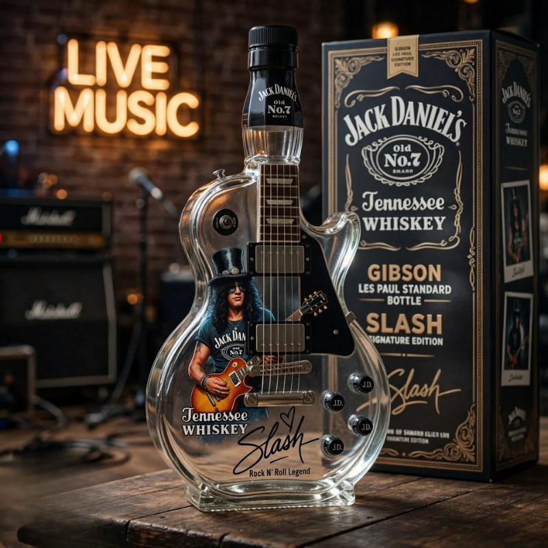 GuitarDecanter™ – Hochwertiger, gitarreninspirierter Dekanter für Sammler