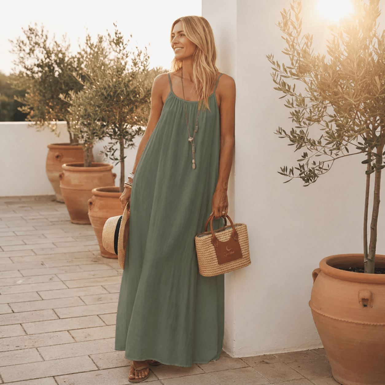 Nuance – Kleid mit offenem Rücken