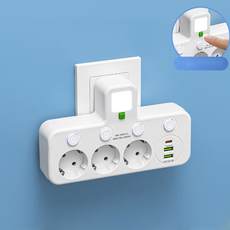 PowerHub Pro™ – Smarte Steckdosenleiste mit USB & Nachtlicht