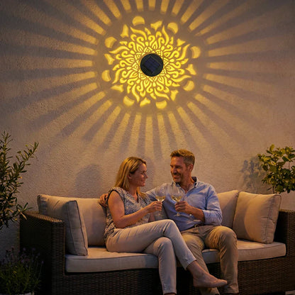 MandalaLight™ – Wetterfeste Solar-Mandala-Wandleuchte